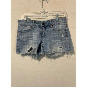 Forever Twenty One 21 Sz 26 Jean Denim Cut Off Frayed Hem Short